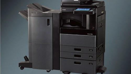 故障一、东芝复印机卡纸,纸张卡在加热组件区域